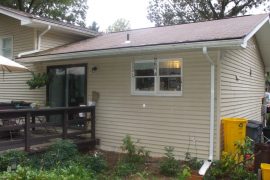 rear of home before screened porch addition