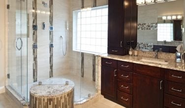 contemporary bathroom remodel