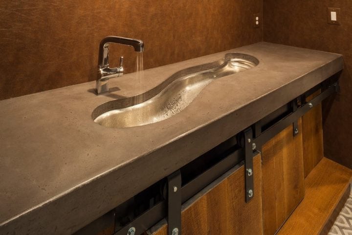 industrial sink and counter design