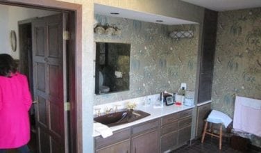 bathroom vanity before remodel