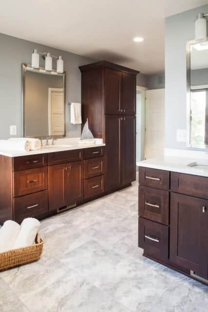 beautiful two bathroom vanities