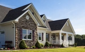 Custom two story custom home build by Owings Brothers Contracting with in-law addition in Maryland.