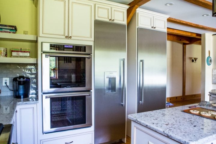 Thermador conventional ovens with convection and a separate over-sized refrigerator and freezer