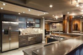 chrysalis award winner owings brothers contracting cement counter basement bar