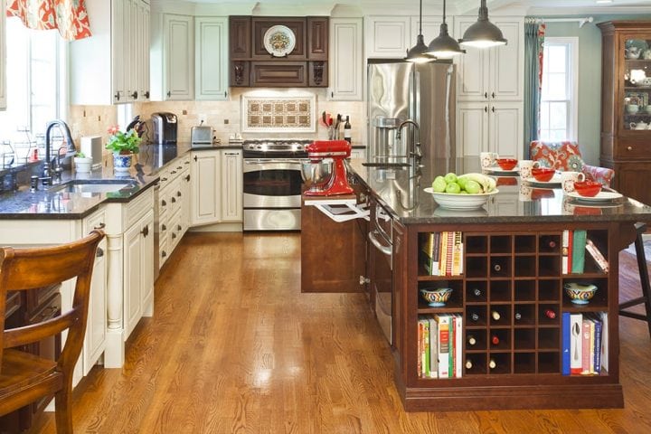 Kitchen floor - hardwood