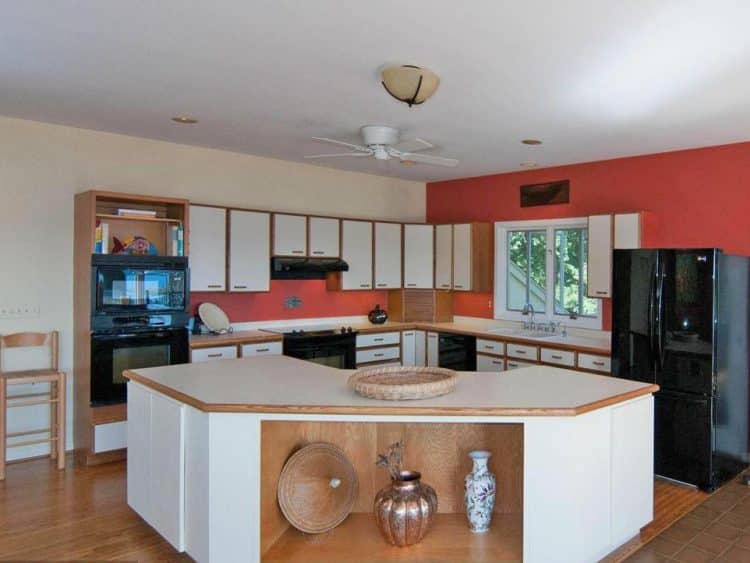 contemporary kitchen before and after