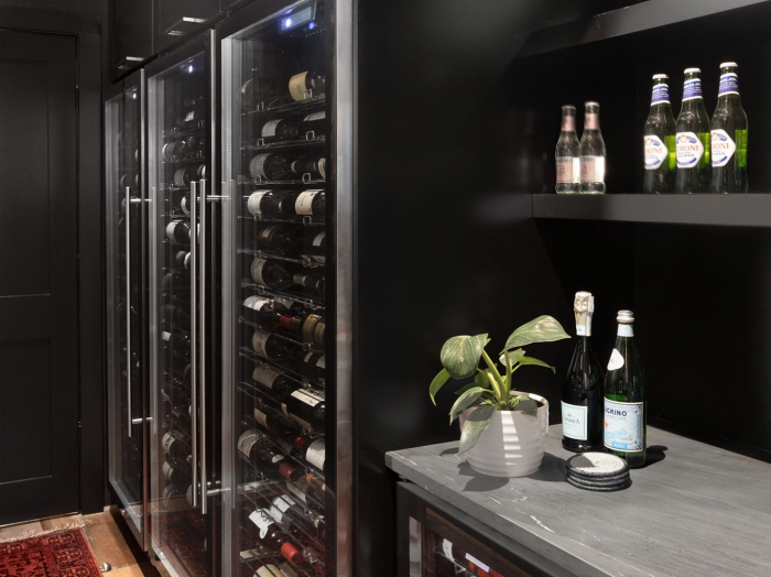 state-of-the-art wine room