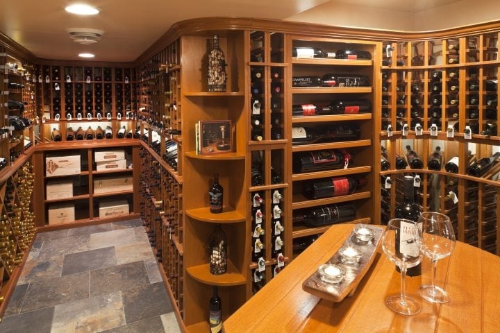 Custom wine cellar