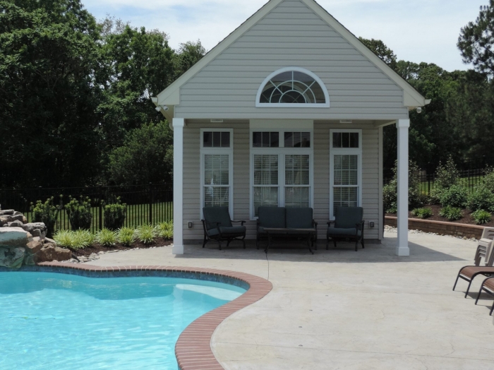 Carroll County pool house by owings brothers contracting