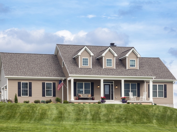 cape cod with garage and master suite addition