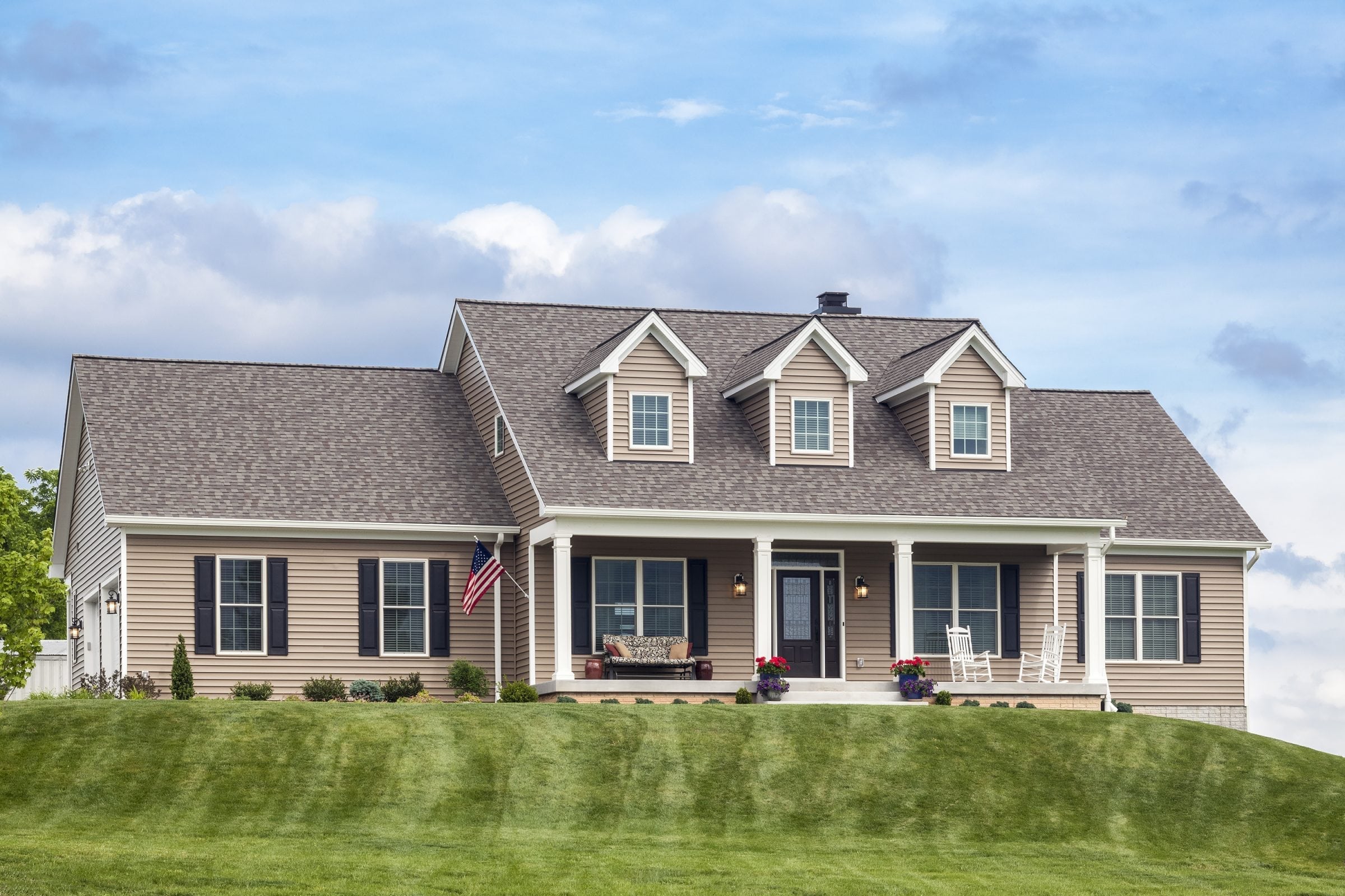 cape cod with garage and master suite addition