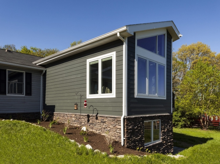 Carroll county master bedroom suite, gym and recreation room addition with a view by Owings Brothers Contracting