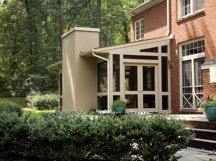 Screened porch outdoor living space by owings brothers contracting