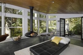 Baltimore porch construction with fireplace