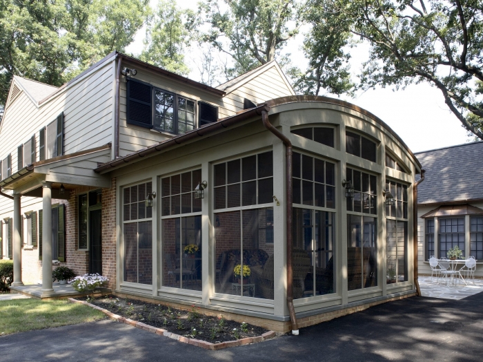 Barrel Roof screened porch addition in Baltimore County by owings brothers contracting