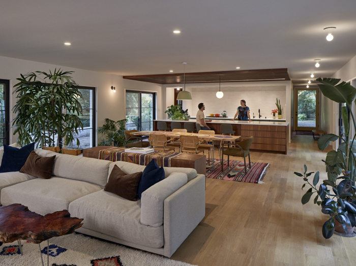 first floor open floor plan modern