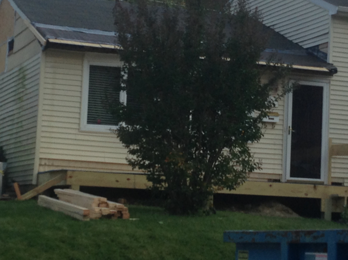 second floor addition during photos