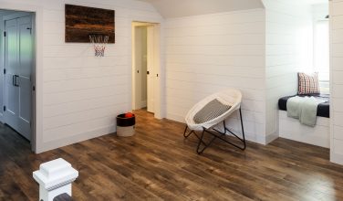 2nd floor hall basket ball court engineered hardwood flooring