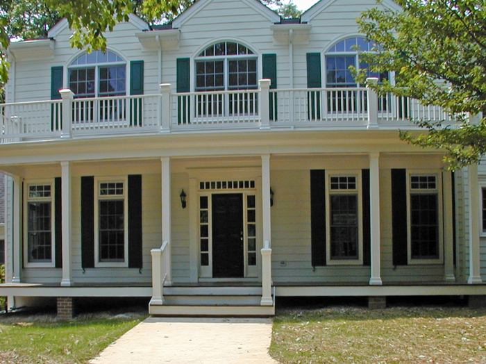 second floor addition on rancher mid construction