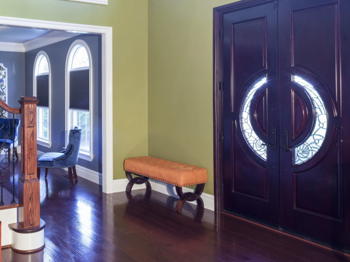 OB Unusual double entry door with modern twist