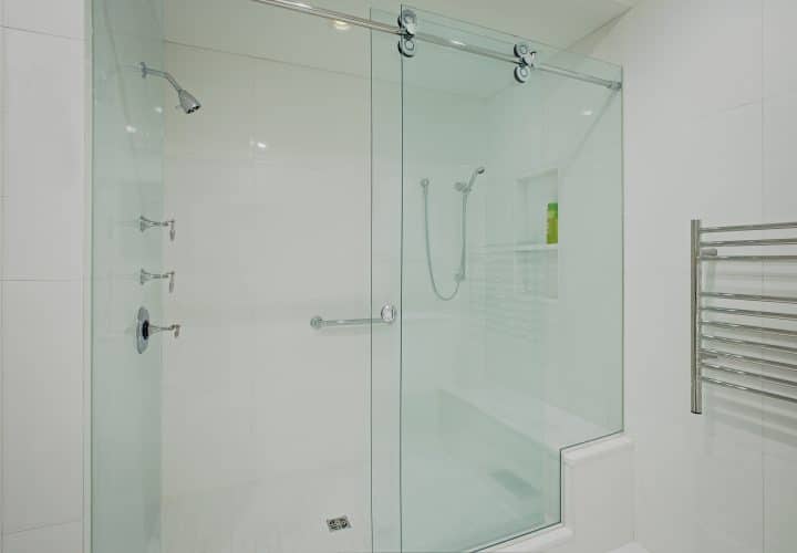 glass barn door for shower