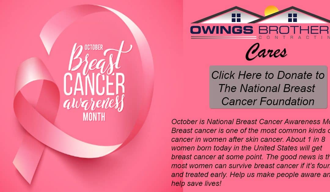 October is National Breast Cancer Awareness Month