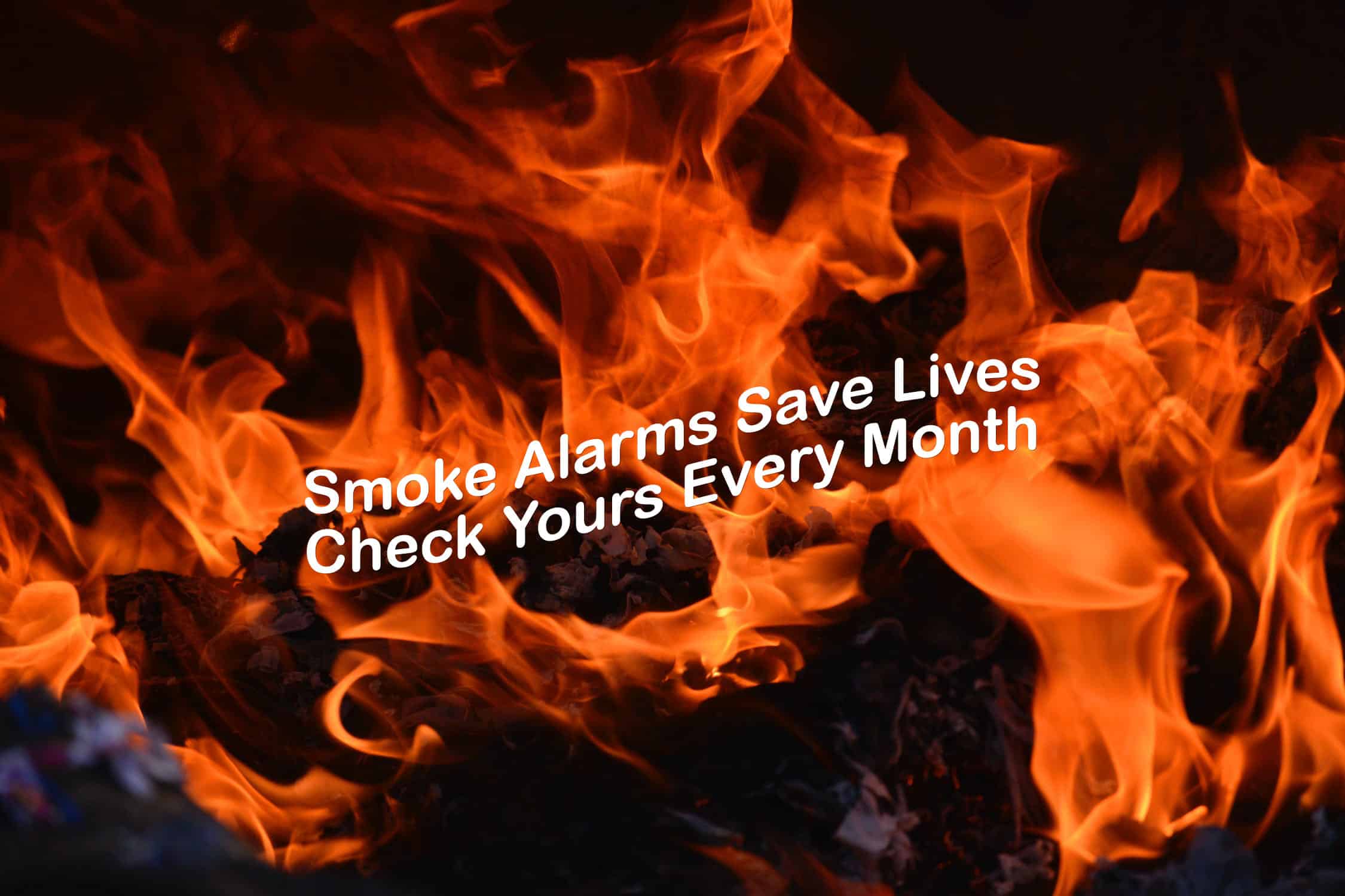 smoke alarms save lives check your batteries every month