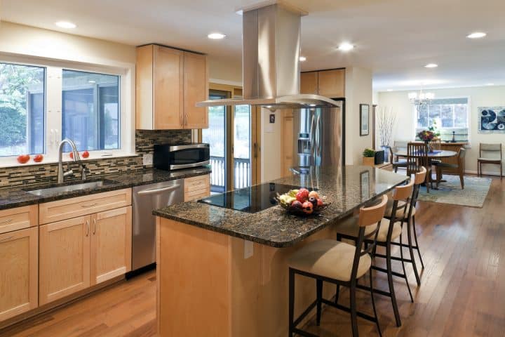open floor plan for easier transition from room to room