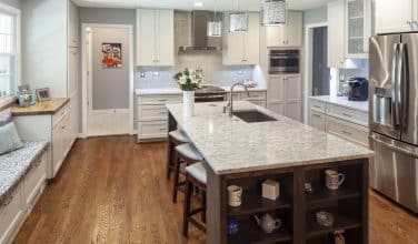 kitchen remodel in open floor plan