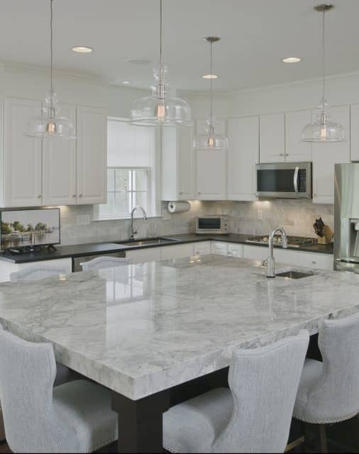 Beautiful extra large kitchen dining island