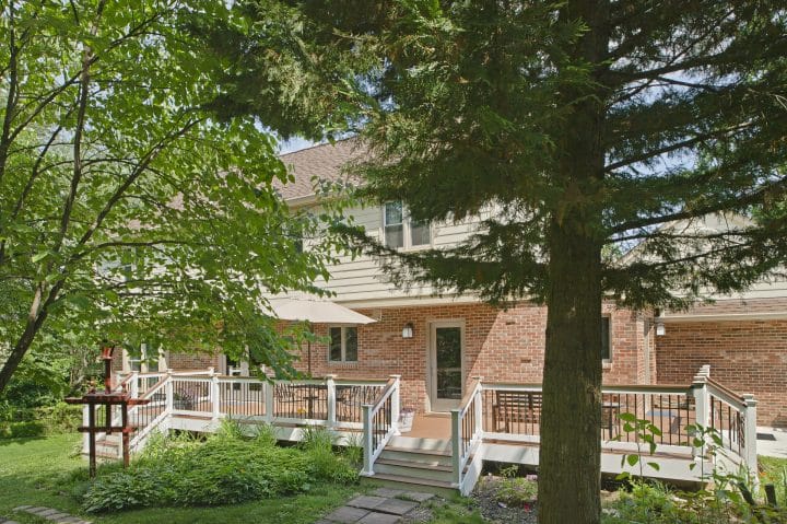 Maintenance free deck construction