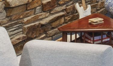 Rock Wall exposed in living room