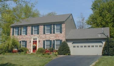 existing home with garage