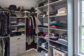 custom closet system for her