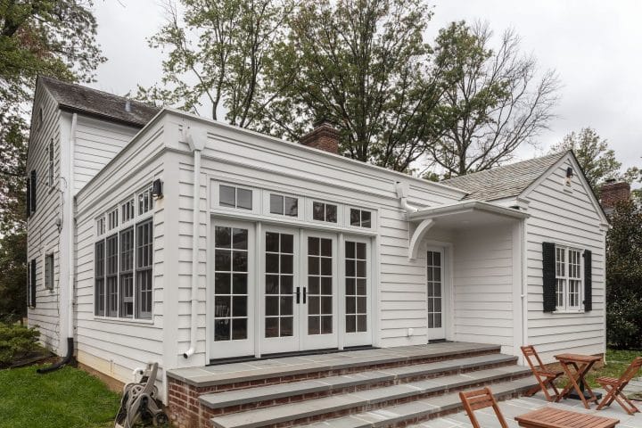 parapet roof for rear home addition