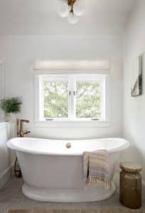 elegant white tub