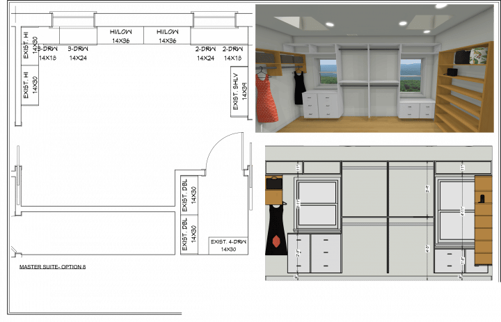 walk-in closet design plan