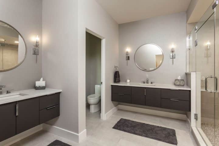 double vanity in master bath