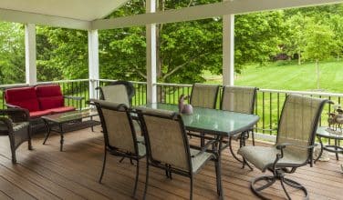 beautiful views from covered deck