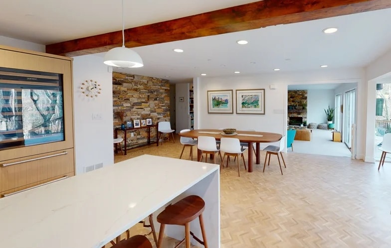 Modern style remodel open floor plan