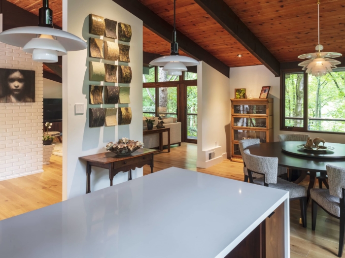 open concept modern home interior