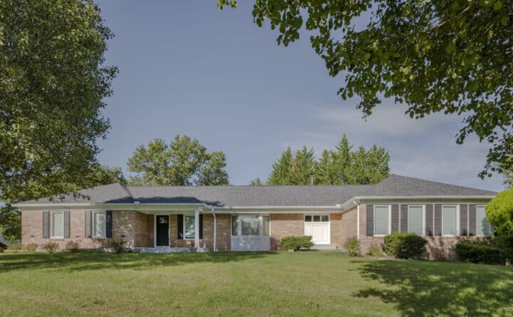 Redesign of the front entry toward the left side of the rancher