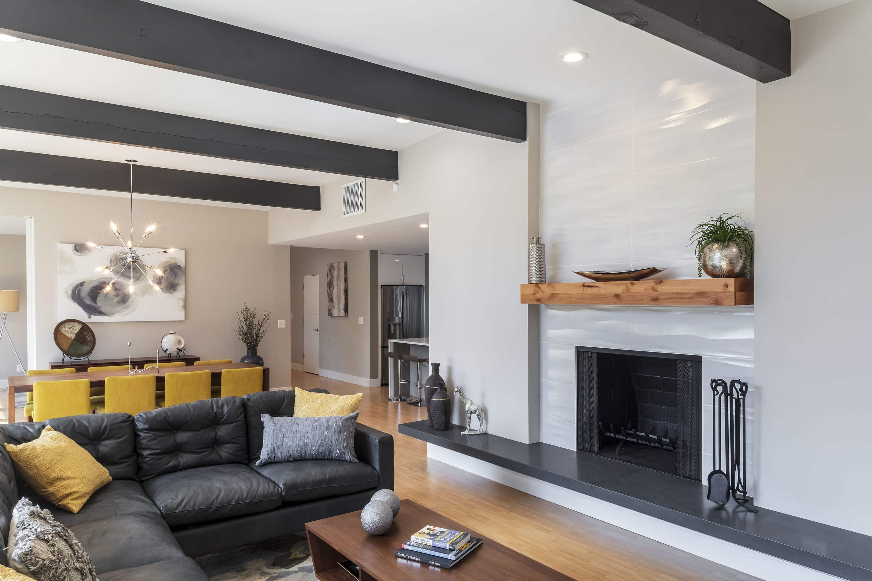 whole house remodel living room dining room kitchen