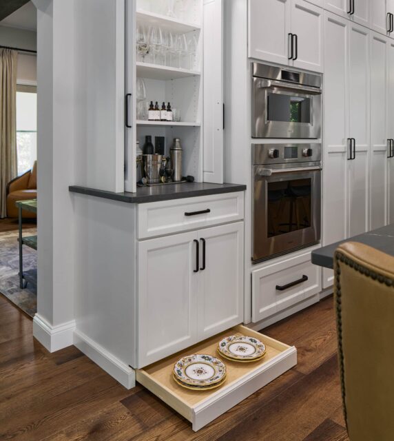 toe kick cabinet drawers