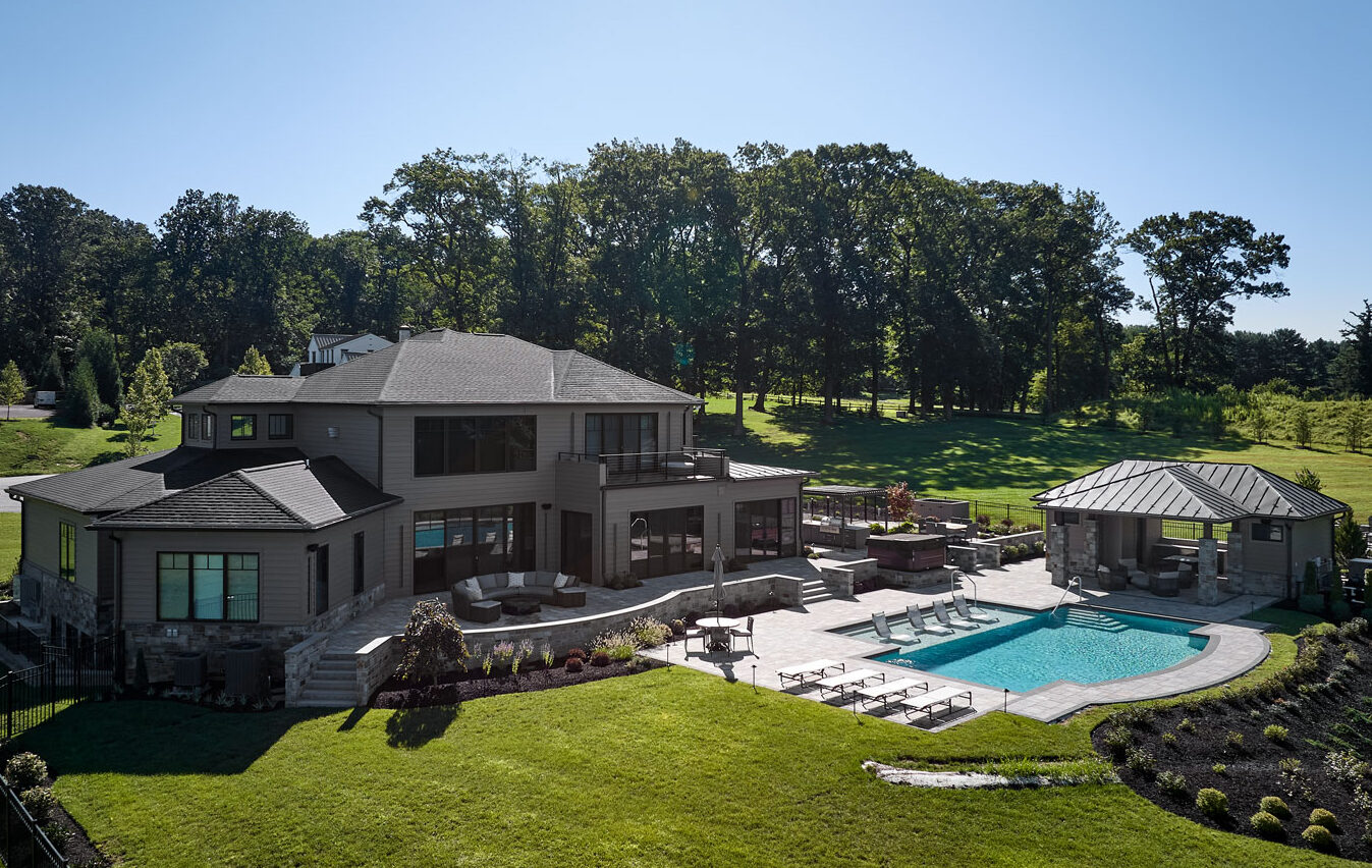 outdoor living custom home build
